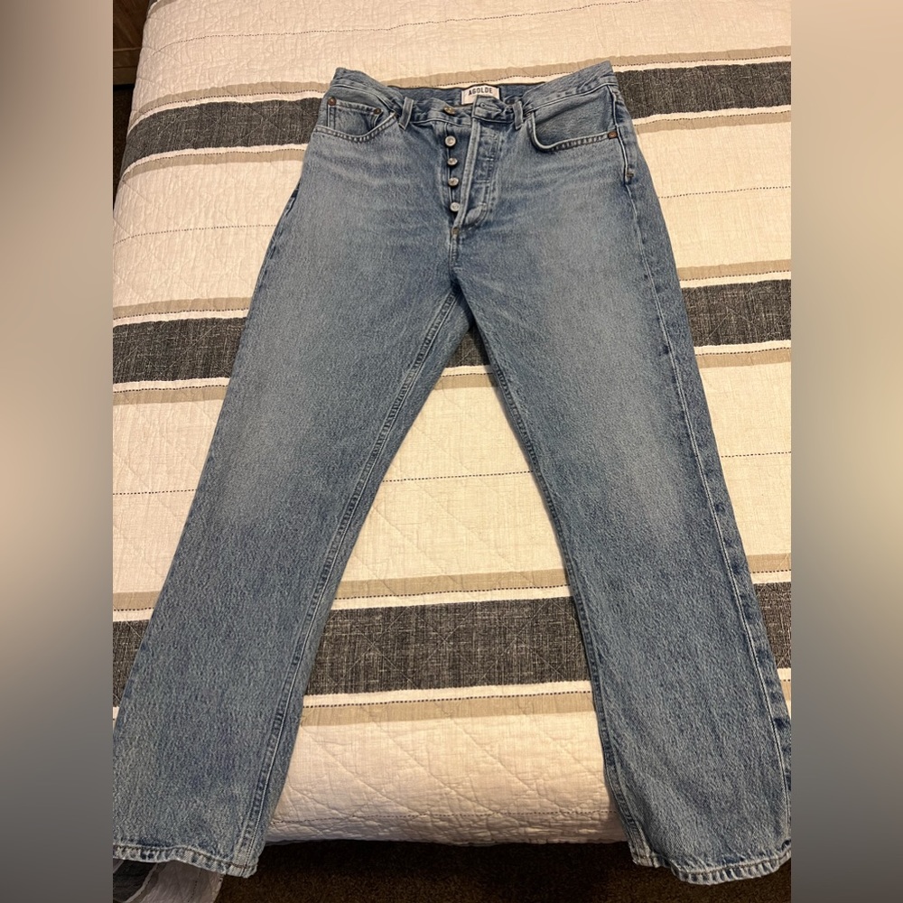 AGOLDE RILEY CROP IN RENEWAL SIZE 28